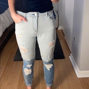 Pacsun colored blocked jeans